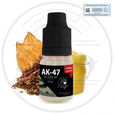 AK47 liquido 10ml tabacco pipa vaniglia influencer santone dello svapo