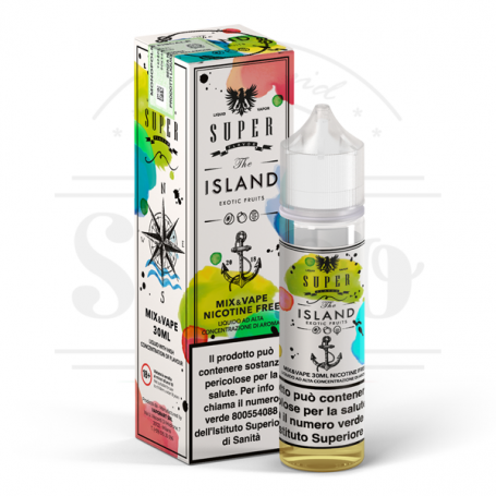 liquido alla pesca kiwi ice ghiaccio mix di frutti the island