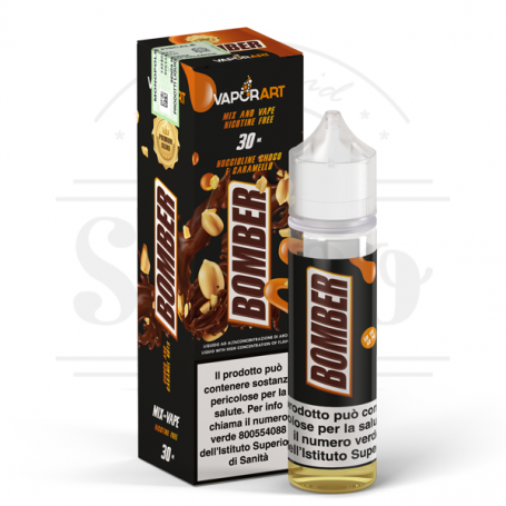 bomber liquido cremoso cioccolato noccioline caramello vaporart