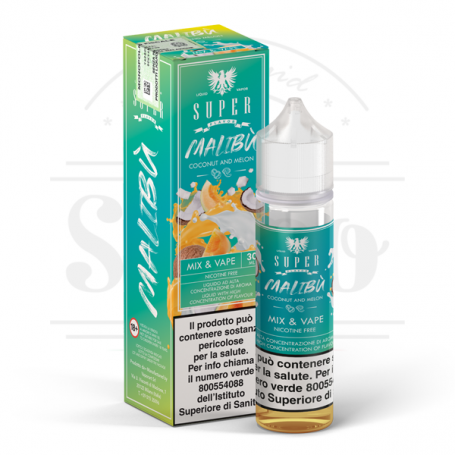 malibu liquido fruttato cocco melone 30ml mix e vape