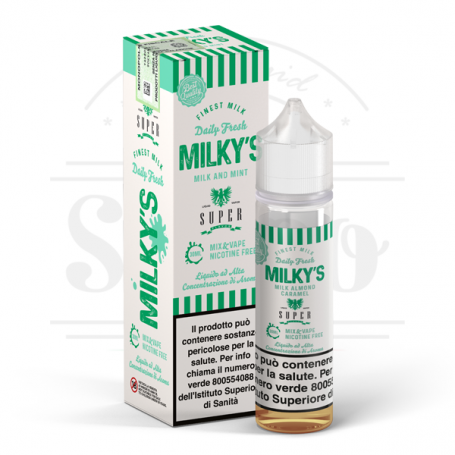 Milkys e mint latte e menta liquido mix and vape 30ml