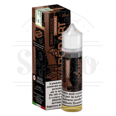 gran cookie biscotto al burro cioccolato liquido cremoso vaporart