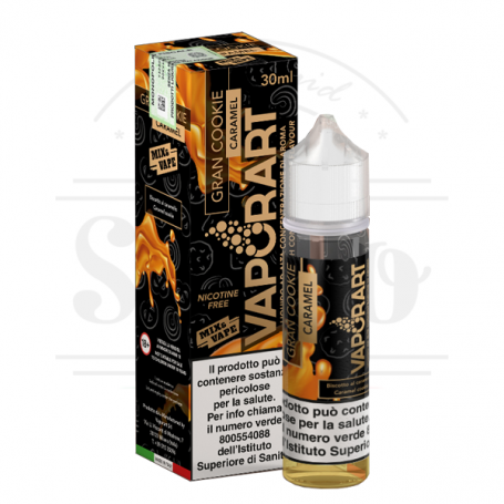 gran cookie biscotto al burro caramello liquido cremoso vaporart