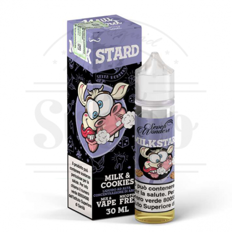 Milkstard liquido mix and vape latte fresco e biscotti