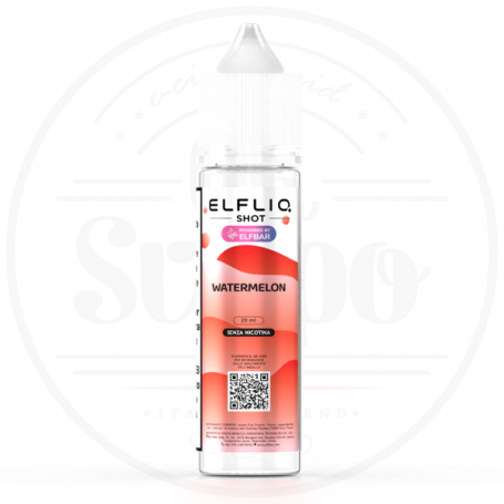 Watermelon anguria ghiaccio liquido aroma shot 20ml elfliq elfbar liquidi puff
