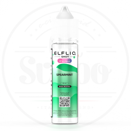 Spearmint liquido aroma shot 20ml elfliq elfbar liquidi puff
menta ghiaccio