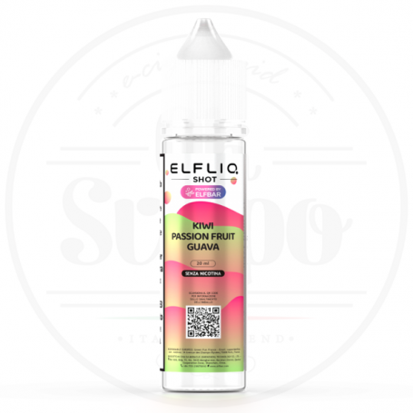 Kiwi passion fruit guava liquido aroma shot 20ml elfliq elfbar liquidi puff