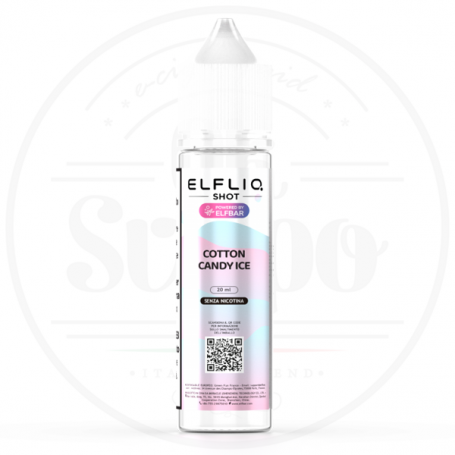 Cotton candy ice zucchero filato liquido aroma shot 20ml elfliq elfbar liquidi puff