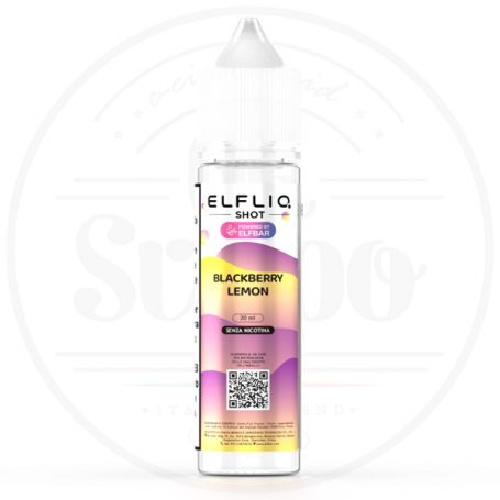 Blackberry lemon liquido aroma shot 20ml elfliq elfbar liquidi puff