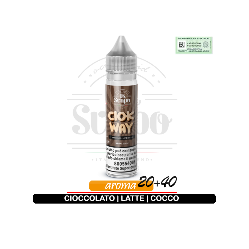CIOK WAY Cioccolato Latte e Cocco Aroma 20ml OK SVAPO