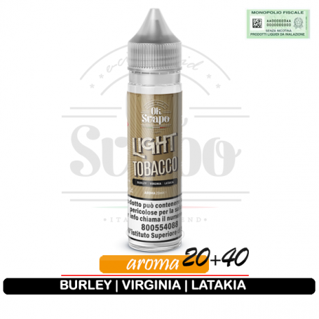 Light way tobacco virginia burley latakia ok svapo aroma 20ml