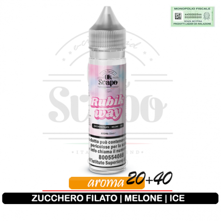 Rubik way liquido cremoso fruttato zucchero filato melone ghiaccio