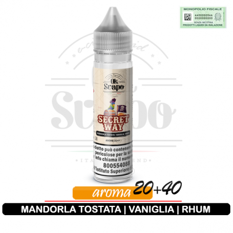 Secret way mandorla vaniglia rhum liquido cremoso 20ml