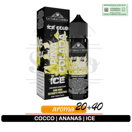 Pina colada ice liquido aroma 20ml ice club la tabaccheria