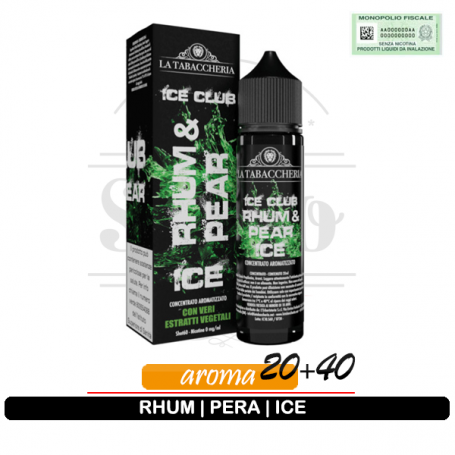 Rhum pear ice liquido aroma 20ml ice club la tabaccheria