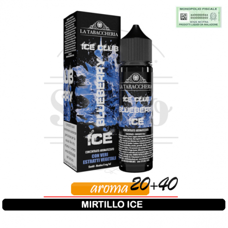 Blueberry ice liquido aroma 20ml ice club la tabaccheria