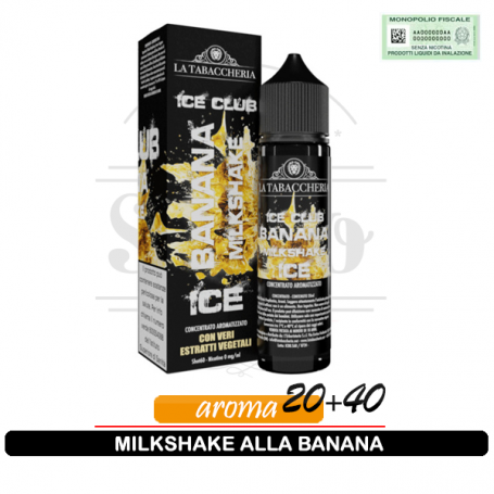 Milkshake banana ice liquido aroma 20ml ice club la tabaccheria