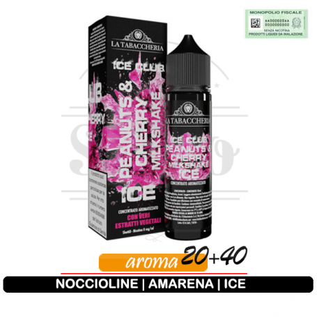 Milkshake peanuts cherry ice liquido aroma 20ml ice club la tabaccheria