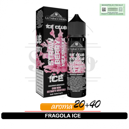 Strawberry milkshake ice liquido aroma 20ml ice club la tabaccheria