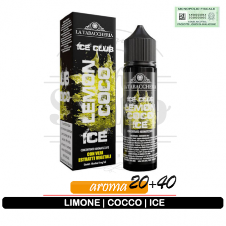 Lemon coco limone cocco ghiaccio ice linea ice club aroma 20ml la tabaccheria