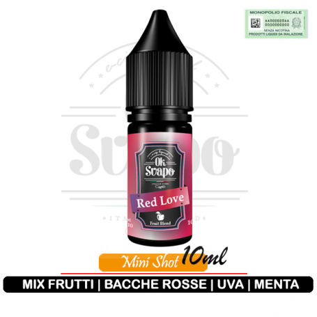 Red Love Aroma Uva Bacche Menta Mini Shot 10ml OK SVAPO