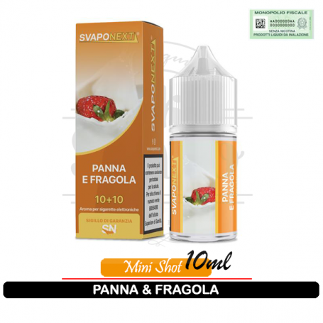 Panna e Fragola Aroma Cremoso Mini Shot 10ml Svaponext