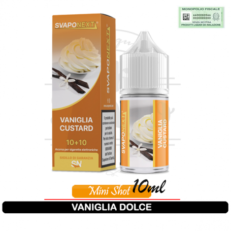 Vaniglia Custard Aroma Cremoso Mini Shot 10ml Svaponext
