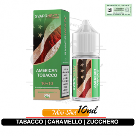 American Tobacco Aroma Tabaccoso Mini Shot 10ml Svaponext