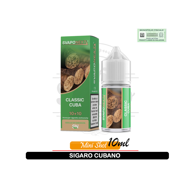 Classic Cuba Aroma Tabaccoso Mini Shot 10ml Svaponext