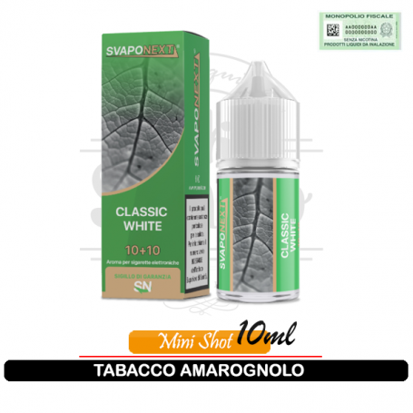 Classic White Aroma Tabaccoso Mini Shot 10ml Svaponext