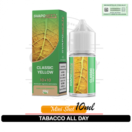 Classic Yellow Aroma Tabaccoso Mini Shot 10ml Svaponext