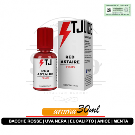 Red astaire Aroma Concentrato 30ml bacche rosse uva eucalipto anice menta Tjuice ok svapo