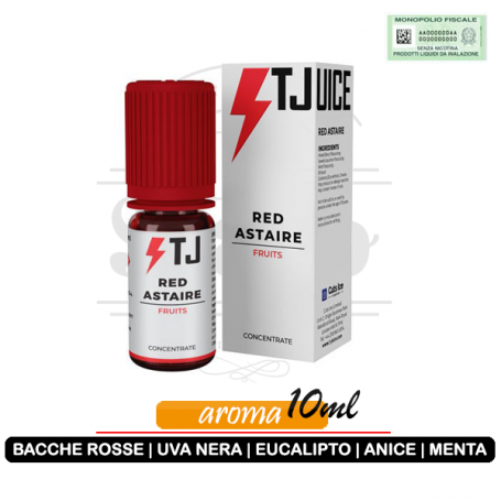 Red astaire Aroma Concentrato 10ml bacche rosse uva eucalipto anice menta Tjuice ok svapo