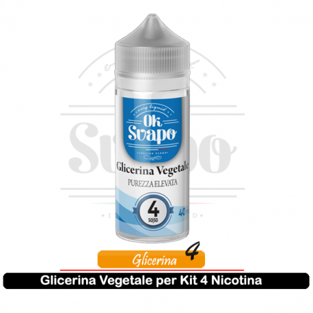 Glicerina Vegetale Kit Soluzione 4 Ok Svapo