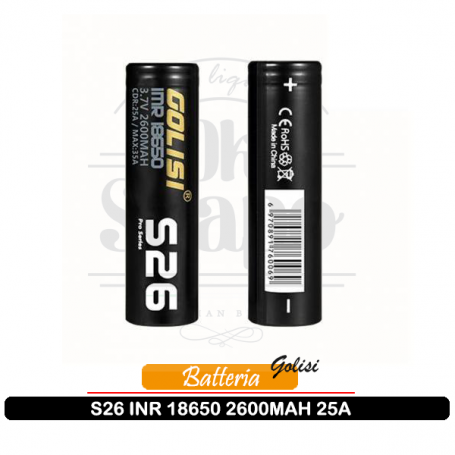 Batteria 18650 Golisi 2600Mah 25A