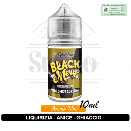 Black Mery Aroma Mini Liquirizia anice ghiaccio ice 10ml Cyberflavour