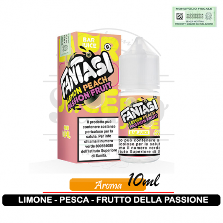 Lemon Peach Passion Fruit Ice Aroma Mini 10ml Fantasi Vape