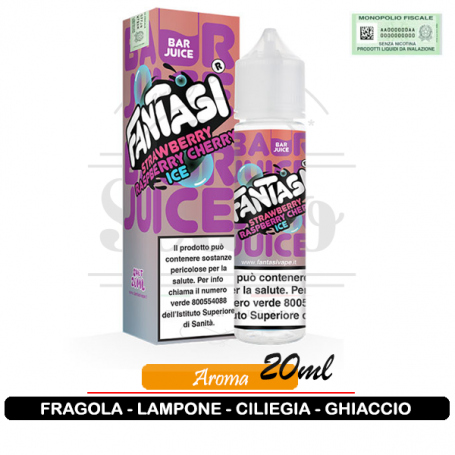 Strawberry Raspberry Cherry Ice Cream Aroma 20ml Fantasi Vape