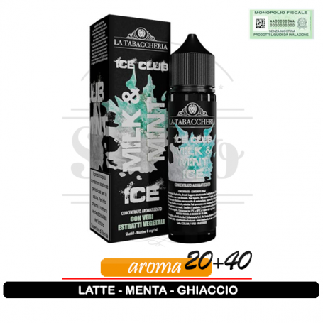 Milk e Mint Ice Aroma 20ml Linea Ice Club La Tabaccheria