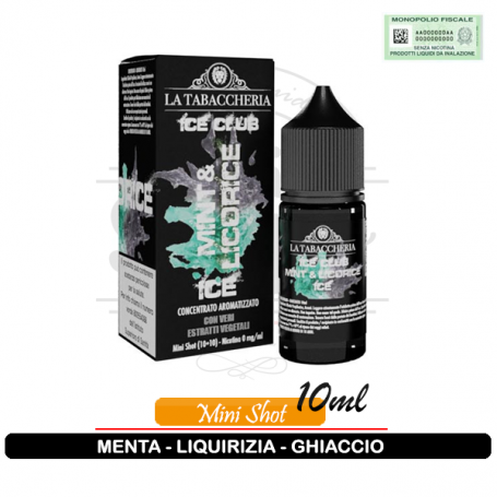 Mint e Licorice Ice Aroma 10+10 Linea Ice Club La Tabaccheria