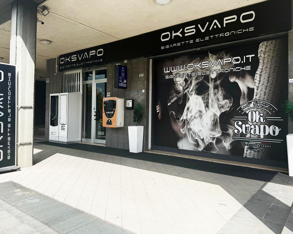 Negozio OKSVAPO formato 60 mq esterno