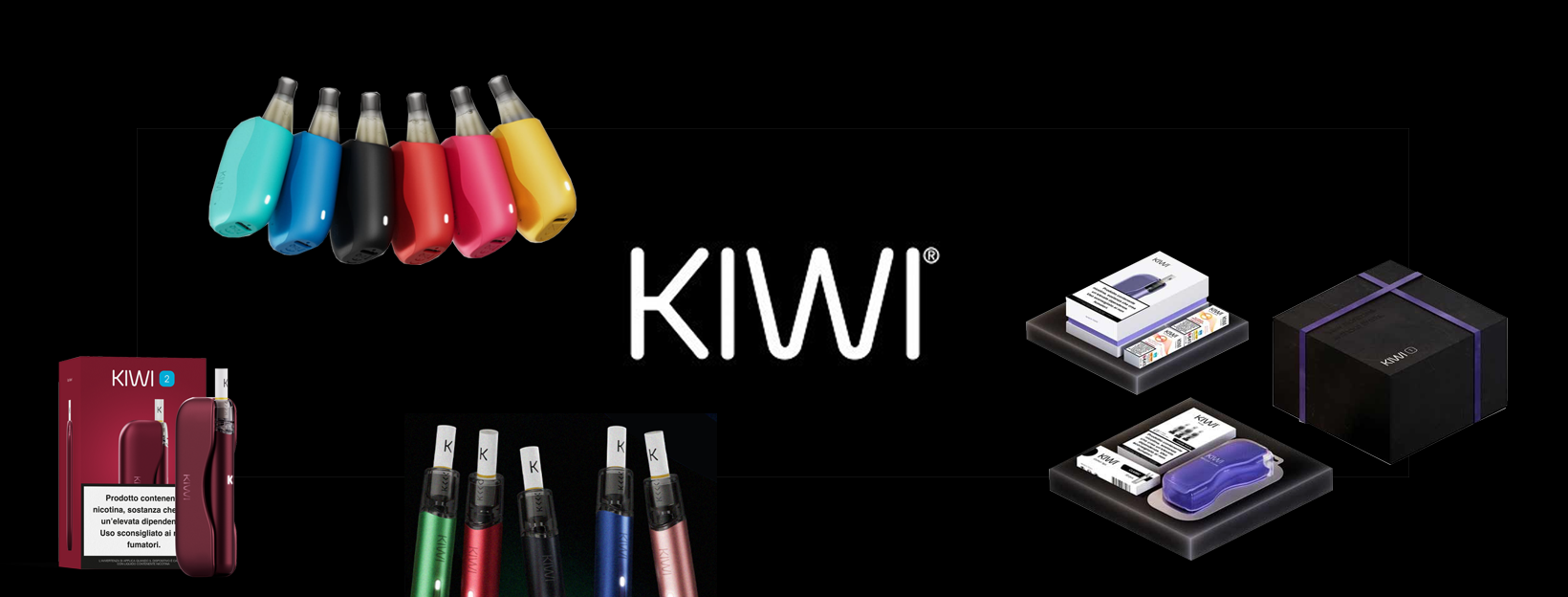 Kiwi Vapor Sigaretta elettronica Pod Mod Kiwi 1 Kiwi 2 Kiwi go plus