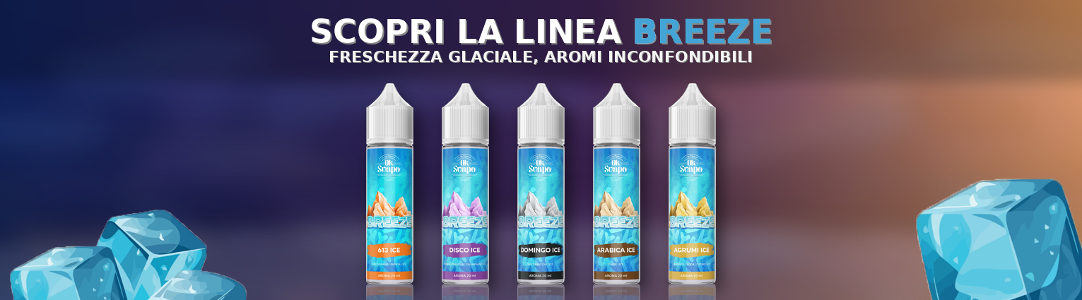 Liquidi Aromi 20ml Sigaretta elettronica Linea Breeze Oksvapo